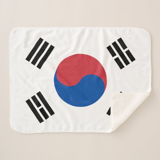 韓国国旗 シェルパブランケット (正面(横))