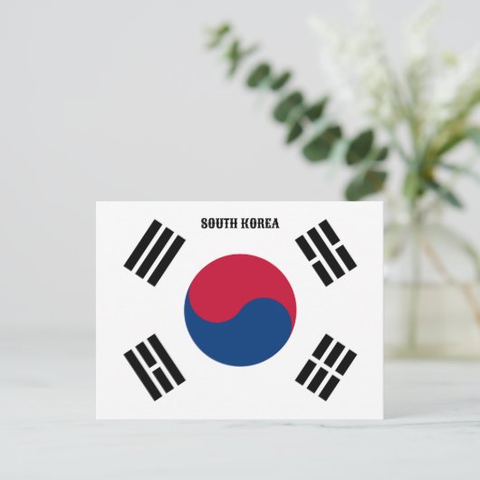 韓国国旗 シーズンポストカード (スタンド正面)
