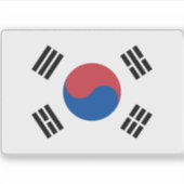 韓国国旗 シール (正面)