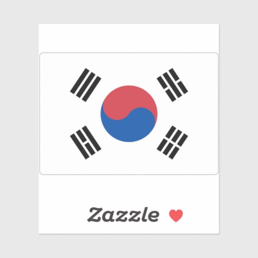 韓国国旗 シール (シート)