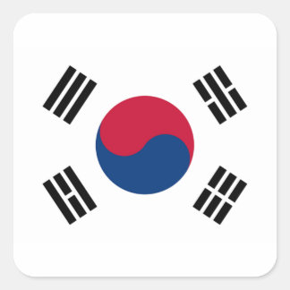 韓国国旗 スクエアシール