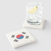 韓国国旗 ストーンコースター (横)