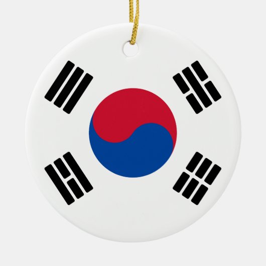 韓国国旗 セラミックオーナメント (正面)