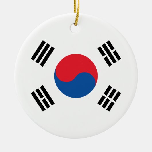 韓国国旗 セラミックオーナメント (正面)