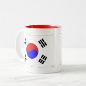 韓国国旗 ツートーンマグカップ (正面左)