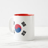 韓国国旗 ツートーンマグカップ (正面左)