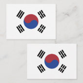 韓国国旗 ノートカード (正面/裏面)