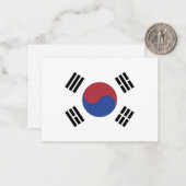 韓国国旗 ノートカード (正面/裏面インサイチュ)