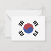 韓国国旗 ノートカード (裏面)