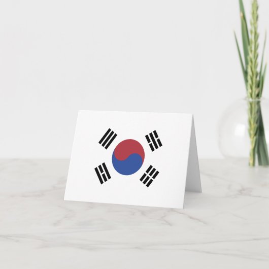 韓国国旗 ノートカード (正面)