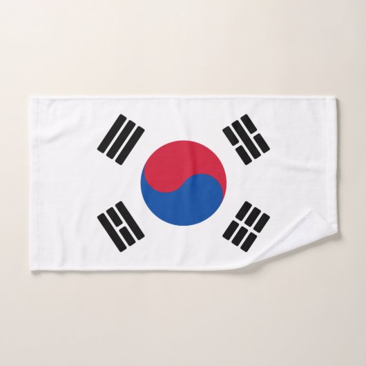 韓国国旗 ハンドタオル (ハンドタオル)