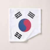 韓国国旗 バスタオルセット (ウォッシュタオル)
