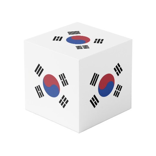 韓国国旗 フォトキューブ (正面アングル)