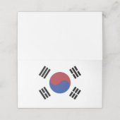 韓国国旗 プレイスカード (外部開封)