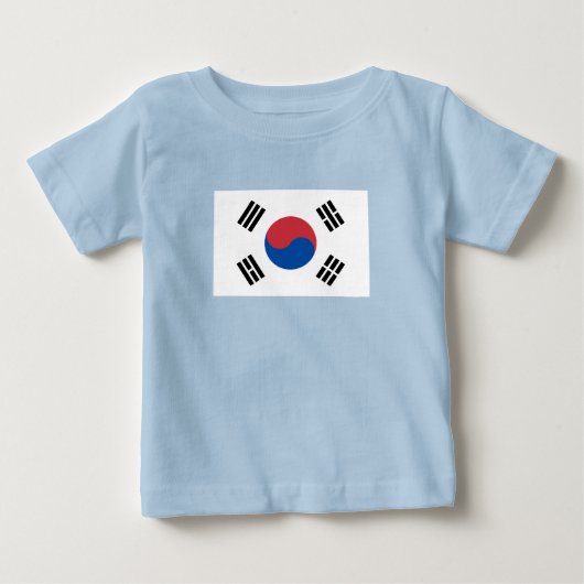韓国国旗 ベビーTシャツ (正面)
