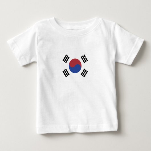 韓国国旗 ベビーTシャツ (正面)