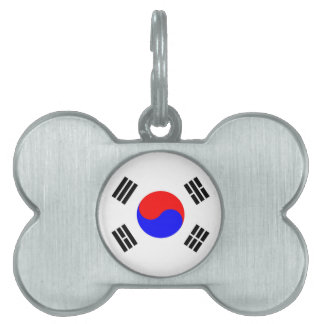 韓国国旗 ペットネームタグ