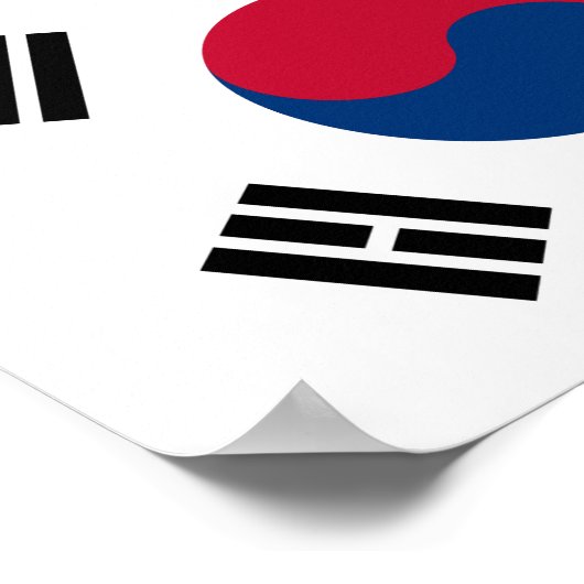 韓国国旗 ポスター (角)