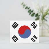 韓国国旗 ポストカード (スタンド正面)