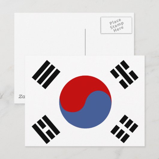 韓国国旗 ポストカード (正面/裏面)