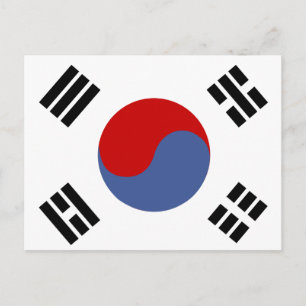 韓国国旗 ポストカード