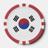 韓国国旗 ポーカーチップ (正面)