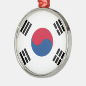 韓国国旗 メタルオーナメント (左)