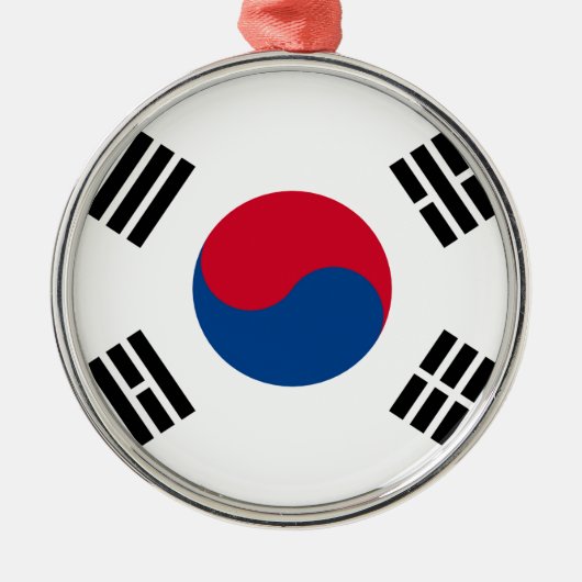 韓国国旗 メタルオーナメント (正面)