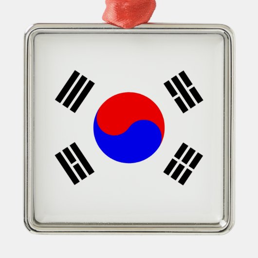 韓国国旗 メタルオーナメント (正面)