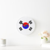 韓国国旗 ラウンド壁時計 (ホーム)