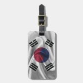 韓国国旗 ラゲッジタグ (正面縦)