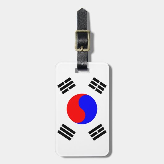 韓国国旗 ラゲッジタグ (正面縦)