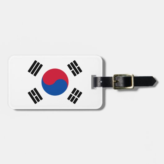 韓国国旗 ラゲッジタグ (正面横)