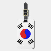韓国国旗 ラゲッジタグ (正面縦)