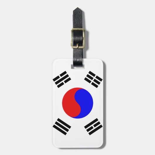韓国国旗 ラゲッジタグ (正面縦)