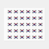 韓国国旗 ラベル (シート)