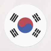 韓国国旗 ラベル (デザイン2)