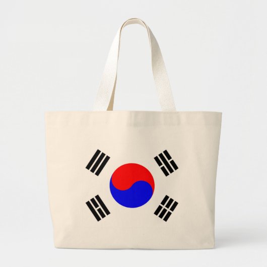 韓国国旗 ラージトートバッグ (正面)