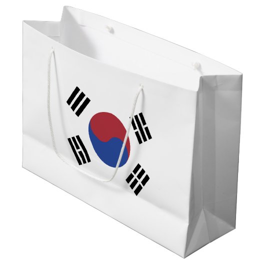 韓国国旗 ラージペーパーバッグ (正面アングル)