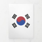 韓国国旗 三つ折りカード (カバー)