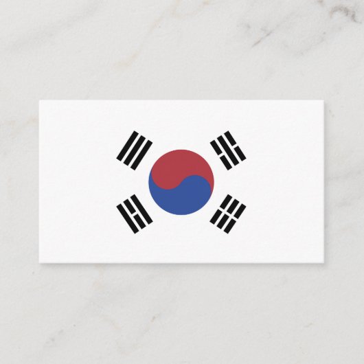 韓国国旗 名刺 (正面)