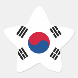 韓国国旗 星シール