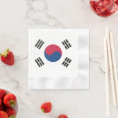 韓国国旗 縁ありカクテルナプキン (インサイチュ)