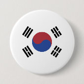 韓国国旗 缶バッジ (正面)