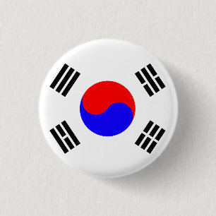 韓国国旗 缶バッジ