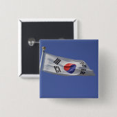 韓国国旗 缶バッジ (正面&裏面)