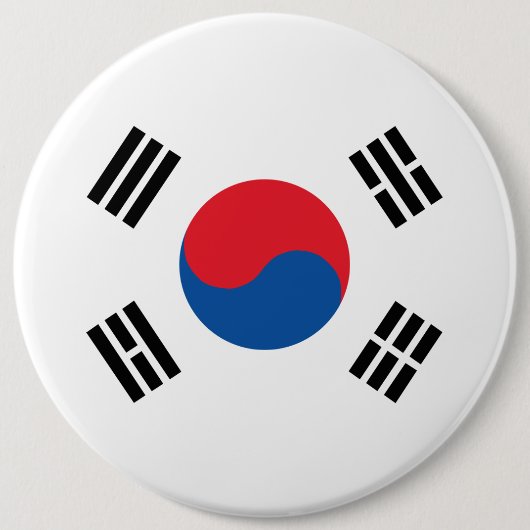 韓国国旗 缶バッジ (正面)