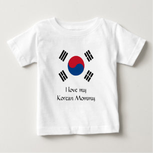 韓国国旗 – 陰陽 ベビーTシャツ