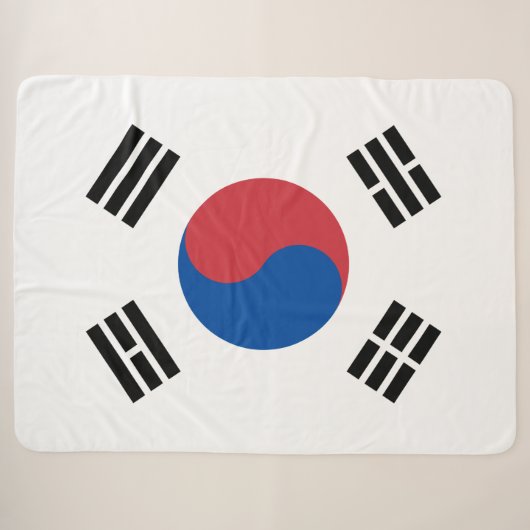 韓国国旗(韓国) シェルパブランケット (正面(横))