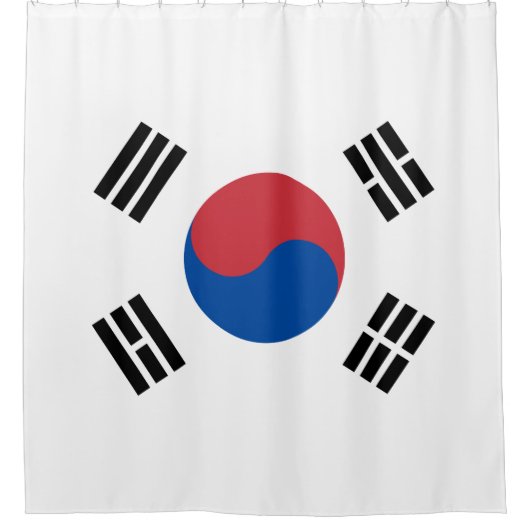 韓国国旗（韓国） シャワーカーテン (正面)